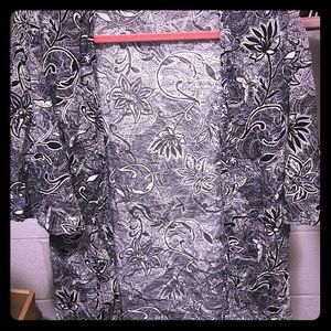 Silk texture cardigan